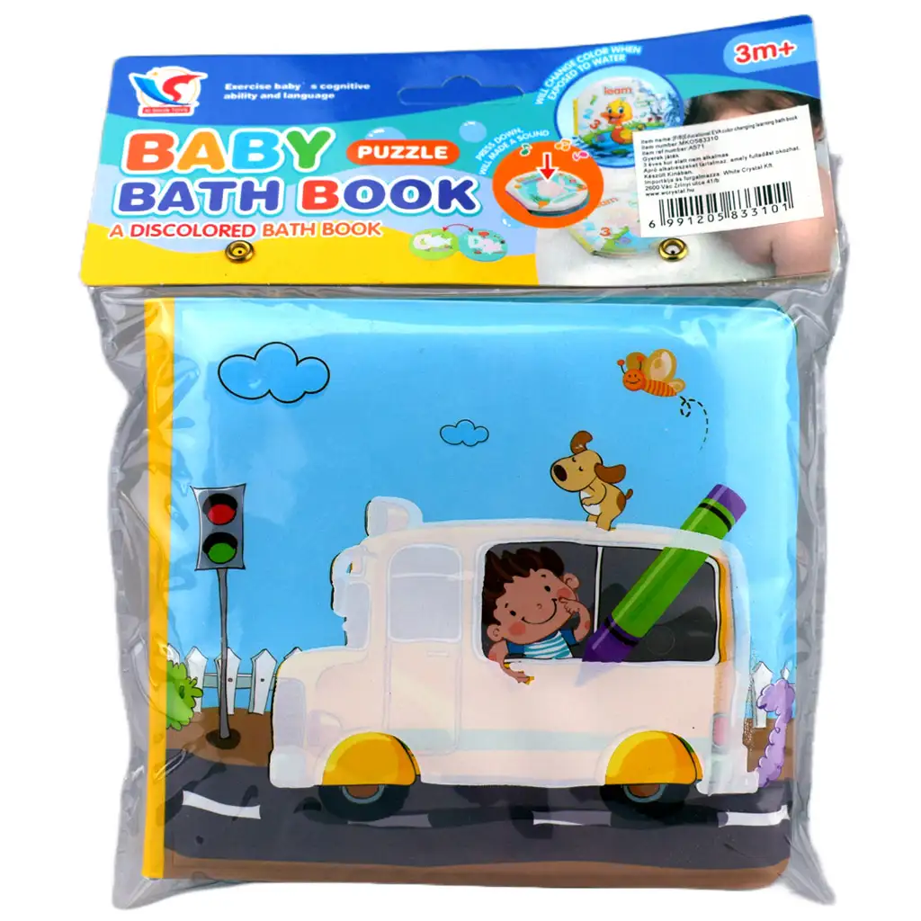 Baby-Buch: Fahrzeuge weiches Planschbuch 14x13cm kép 6