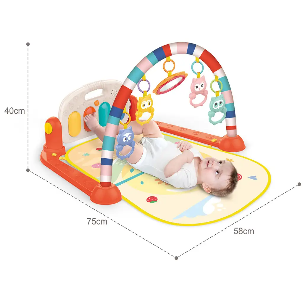 Tier-Spielmatte mit Baby-Klavier 40x75x58cm kép 3
