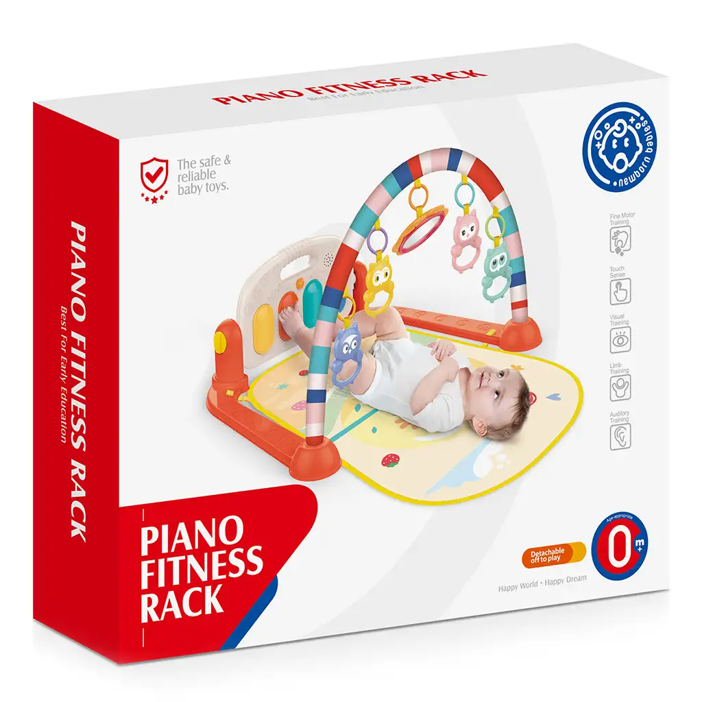 Tier-Spielmatte mit Baby-Klavier 40x75x58cm kép 4