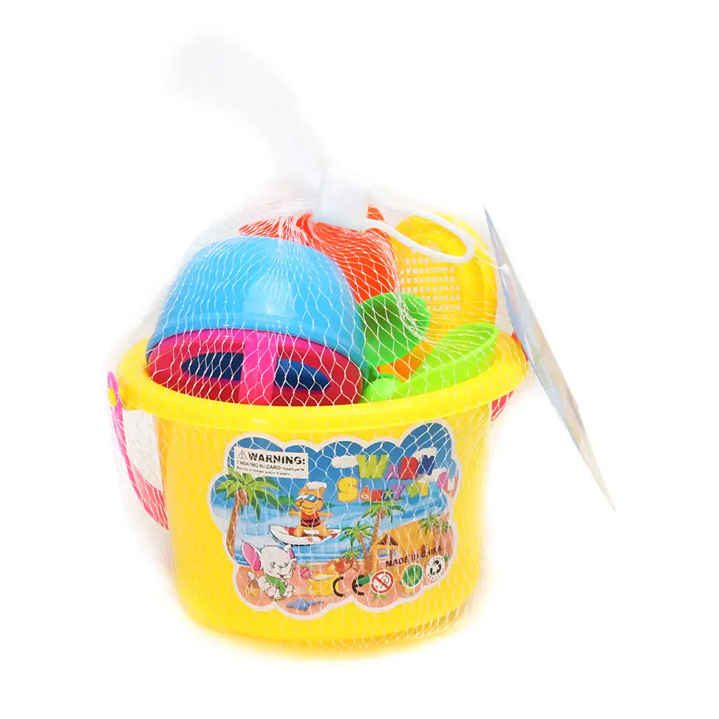 7-teiliges Sandkastenset mit Eimer kép 3