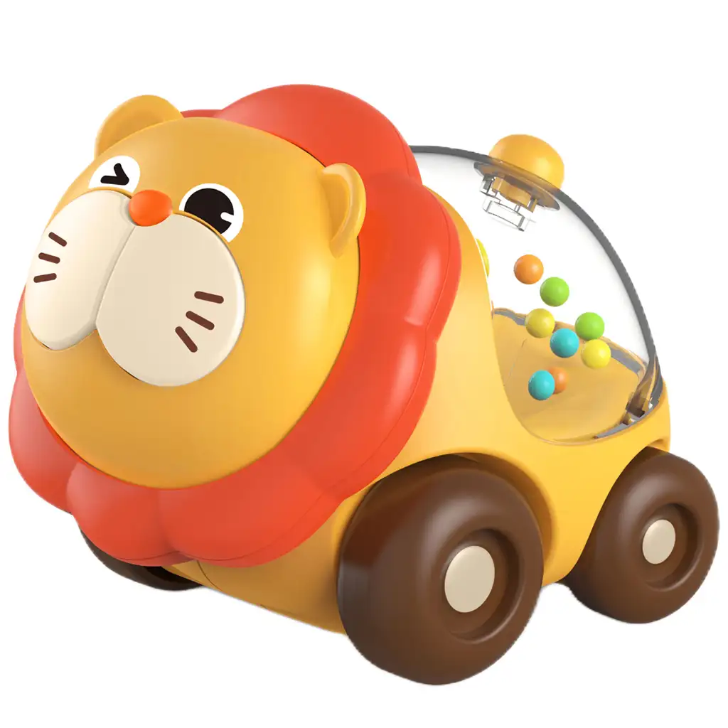 Happy World: Rollender Rassel-Löwe 11cm kép 2