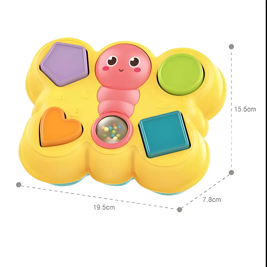 Happy World: Schmetterlings-Formenpuzzle-Spiel 19cm kép 3