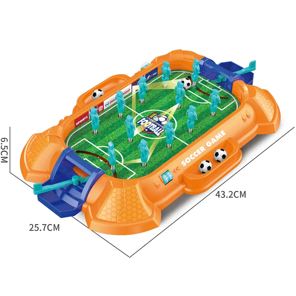 Fußball: Tischfederfußball-Spielset 43x26cm kép 2