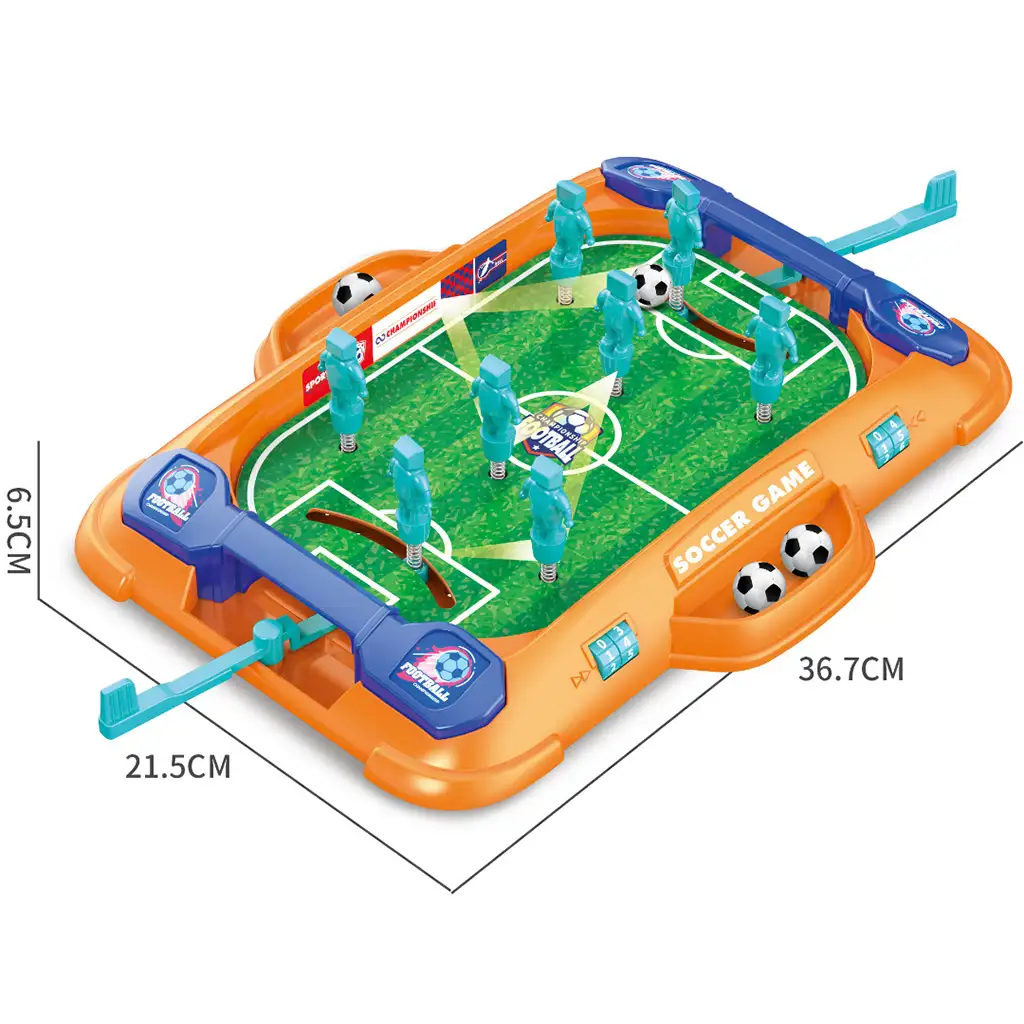 Fußball: Tischfederfußball-Spielset 37x21cm kép 2