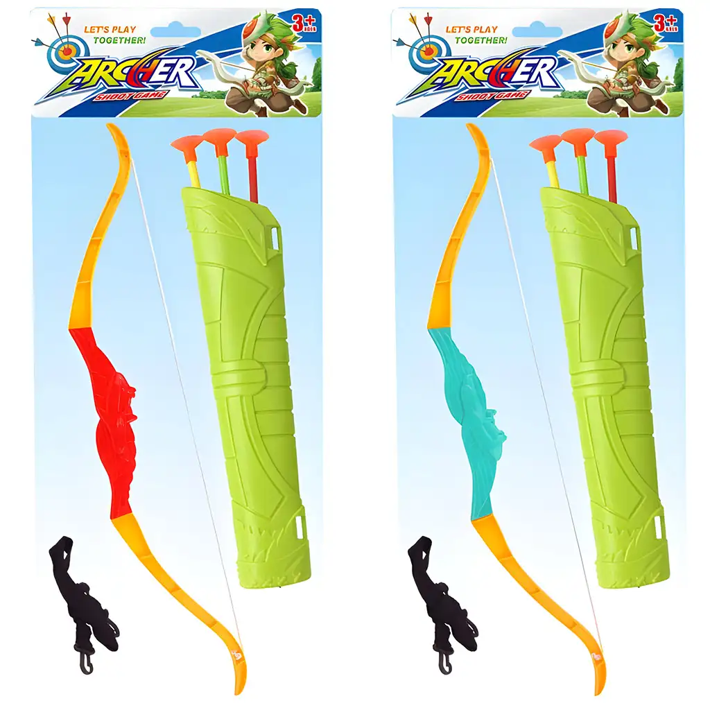 Archer: Bogenset in zwei Varianten mit 3 Pfeilen 55cm kép 4