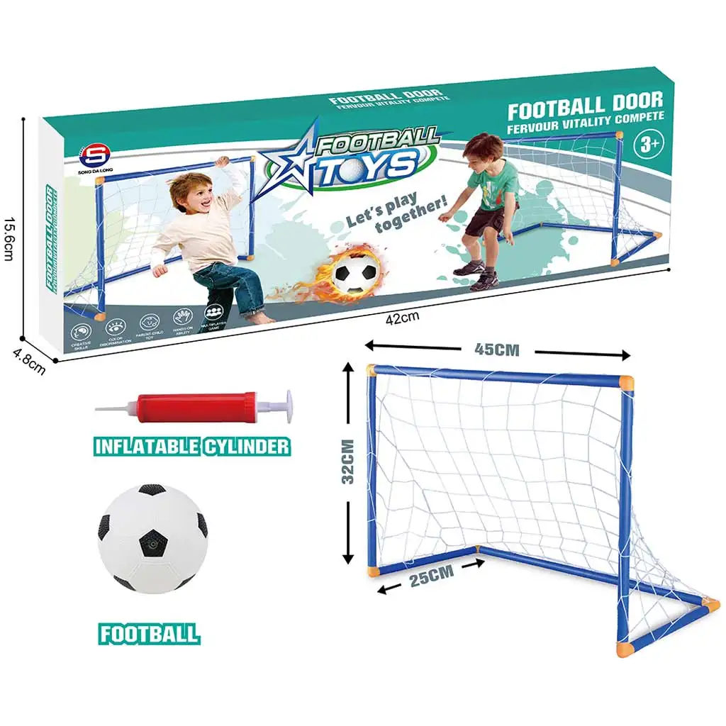 GoalBuddies: Fußballtor-Set mit Ball und Pumpe 45x32x25cm kép 3