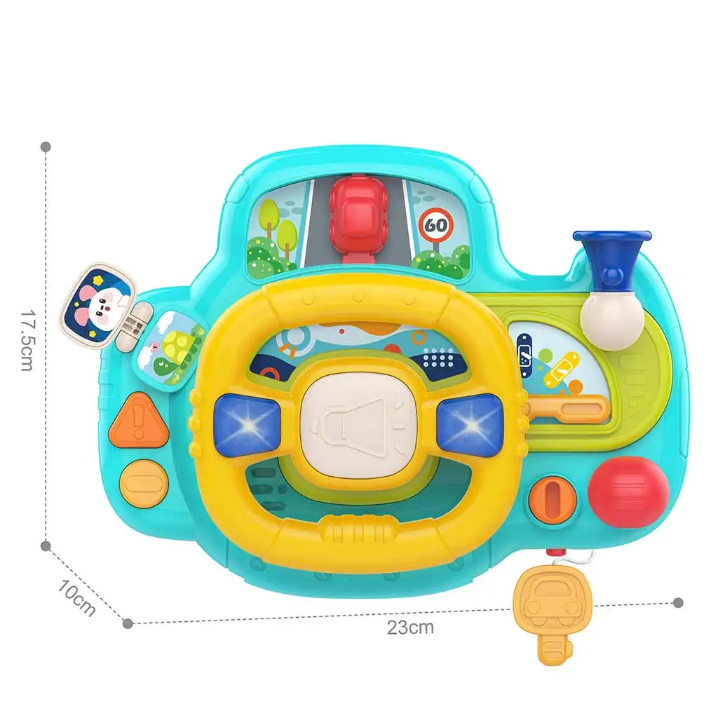 Happy World: Multifunktionales Lenkrad mit Licht- und Toneffekten 23x17,5cm kép 2