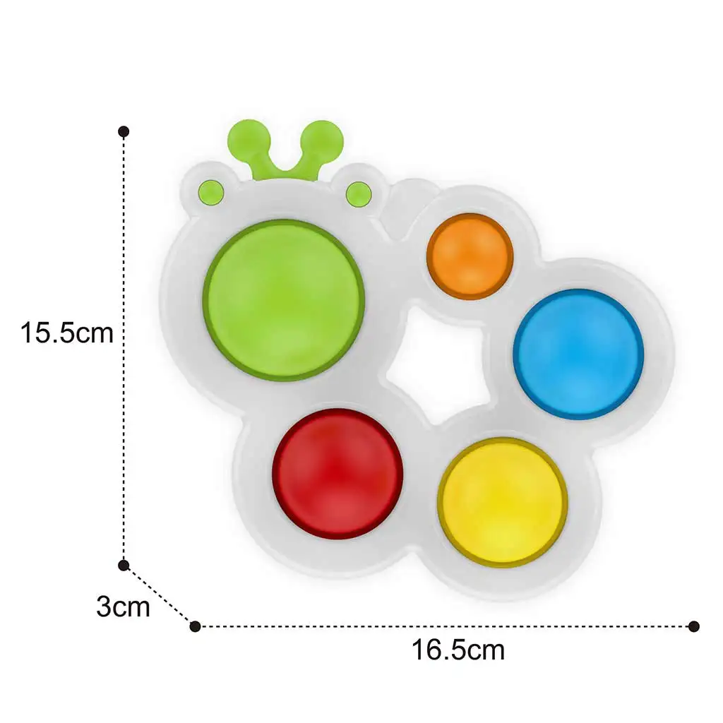 Happy World: Pop it! Beruhigende Raupenfreund-Fähigkeitsspielzeug für Babys kép 2