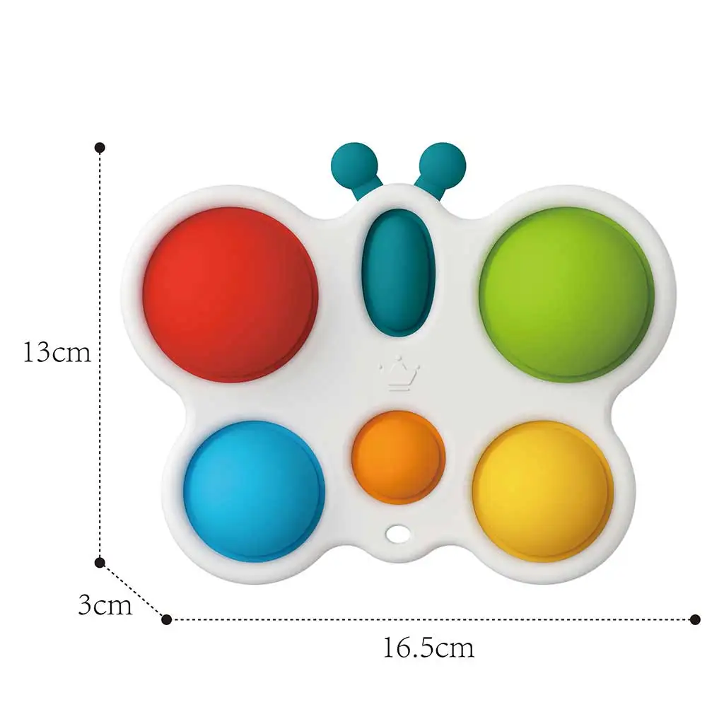 Happy World: Pop it! Beruhigender Schmetterlingsfreund, entwicklungsförderndes Babyspielzeug kép 2