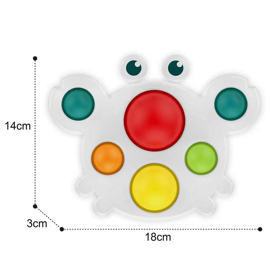 Happy World: Pop it! Beruhigendes Krabbenspielzeug zur Förderung der Fähigkeiten von Babys kép 2