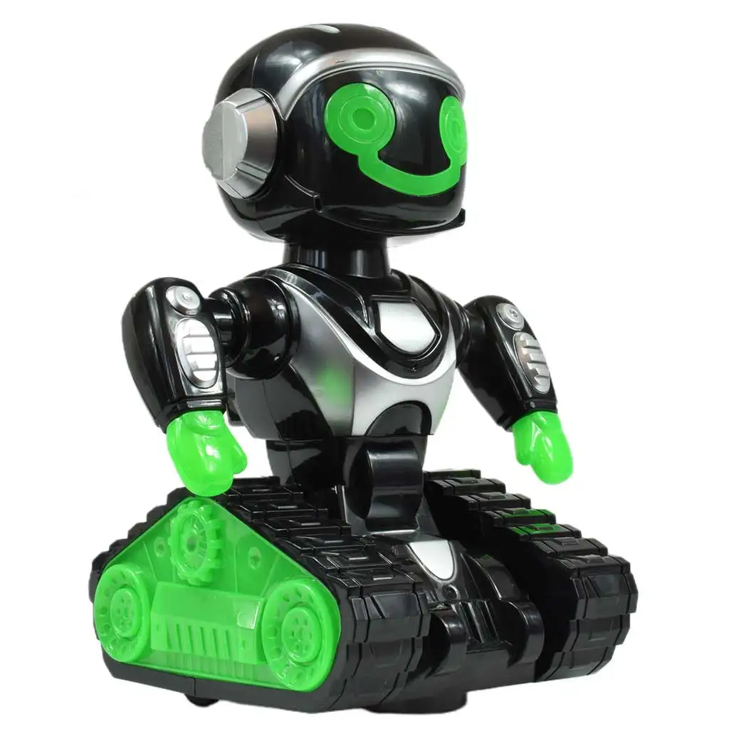 RC Interaktiver ferngesteuerter MacroBot in Schwarz-Grün mit Licht und Ton, 20 cm kép 3