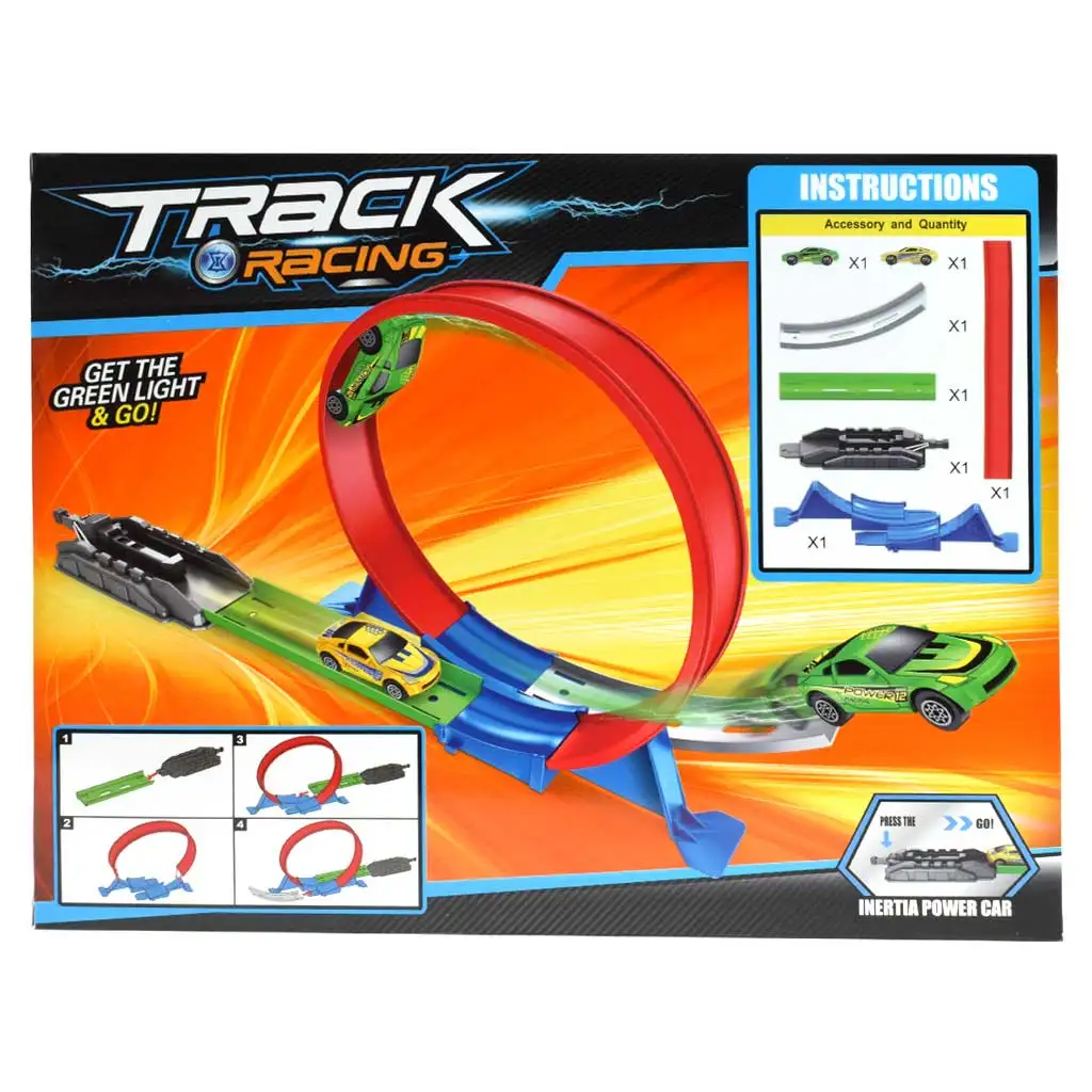 Track Racing Rennstrecke mit 360° Super-Looping und 2 Autos kép 2