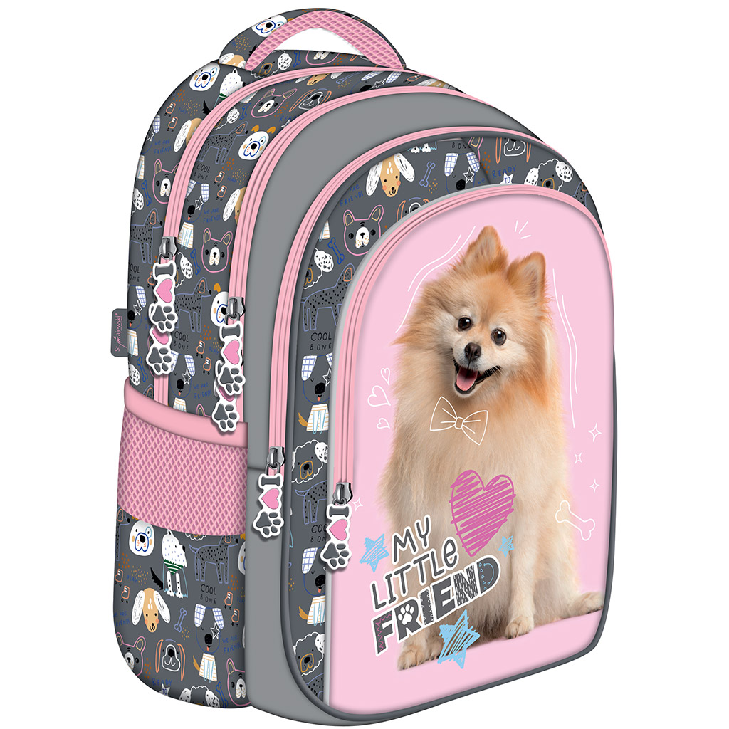 My Little Friend Süßer Pomeranian Schulranzen, Rucksack BPL58 40x29x19 cm