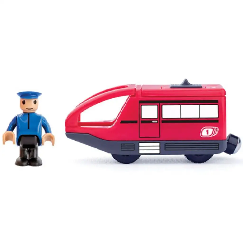 Moderner roter Elektrolokomotive - Woodyland