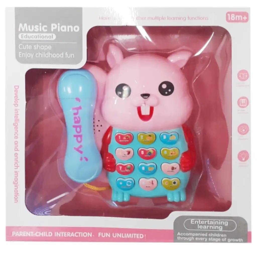 Eichhörnchen-Telefon mit Licht und Ton in mehreren Varianten kép 3