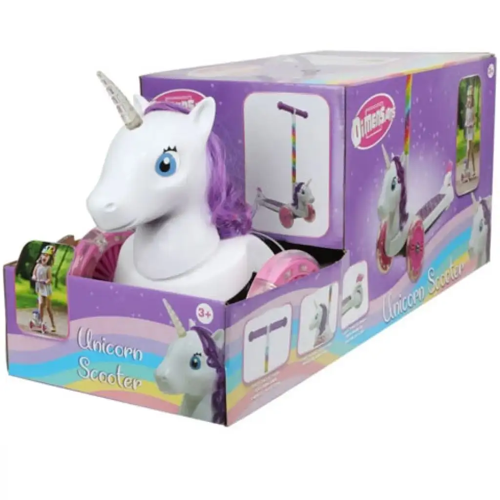 Dreirad-Roller in Einhornform kép 2