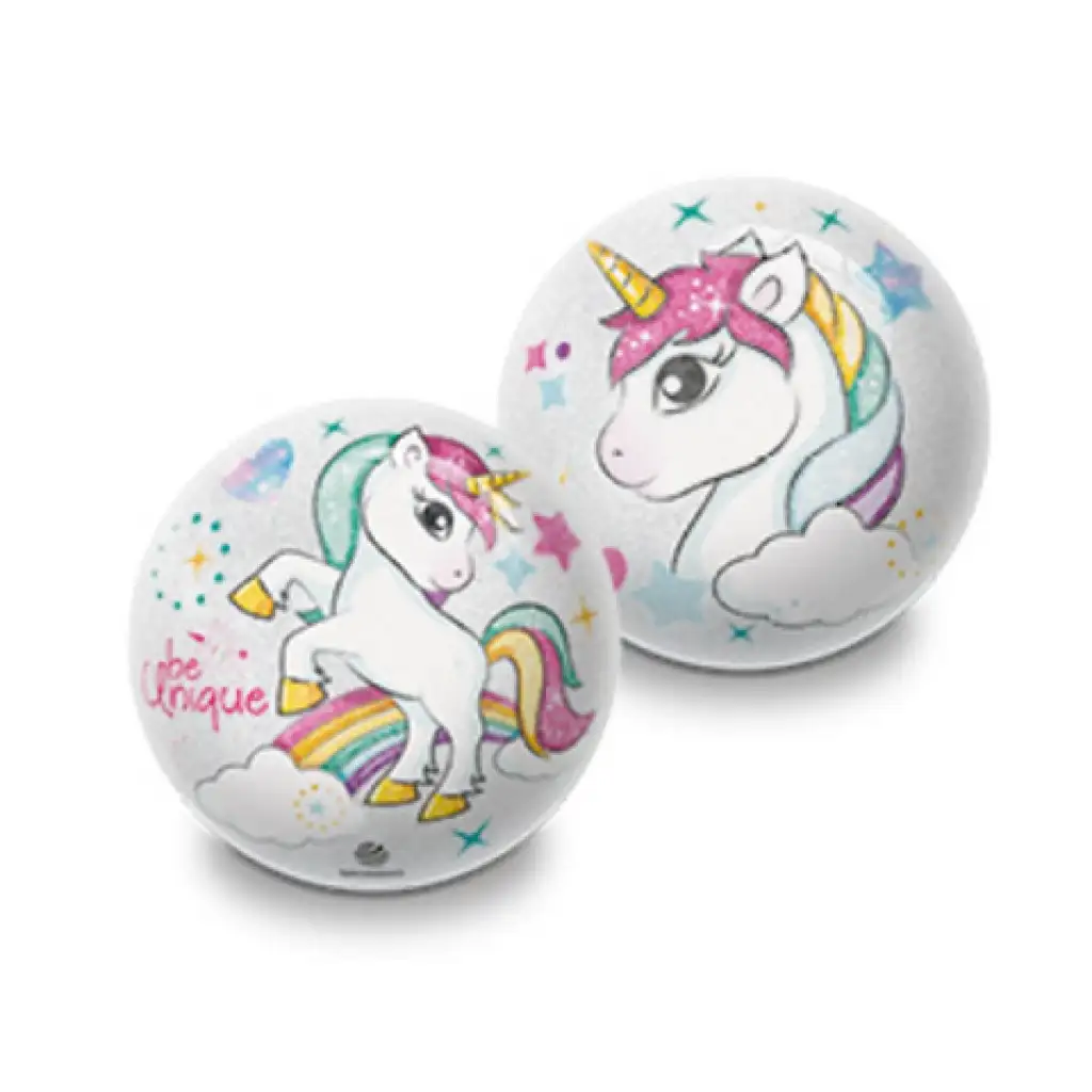 Glitzernder Gummiball mit Tier- oder Einhornmuster, 10 cm kép 3