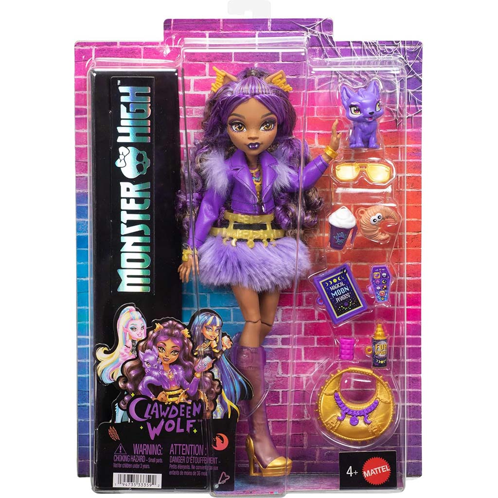 Monster High Clawdeen Wolf baba kiegészítőkkel - Mattel kép 1