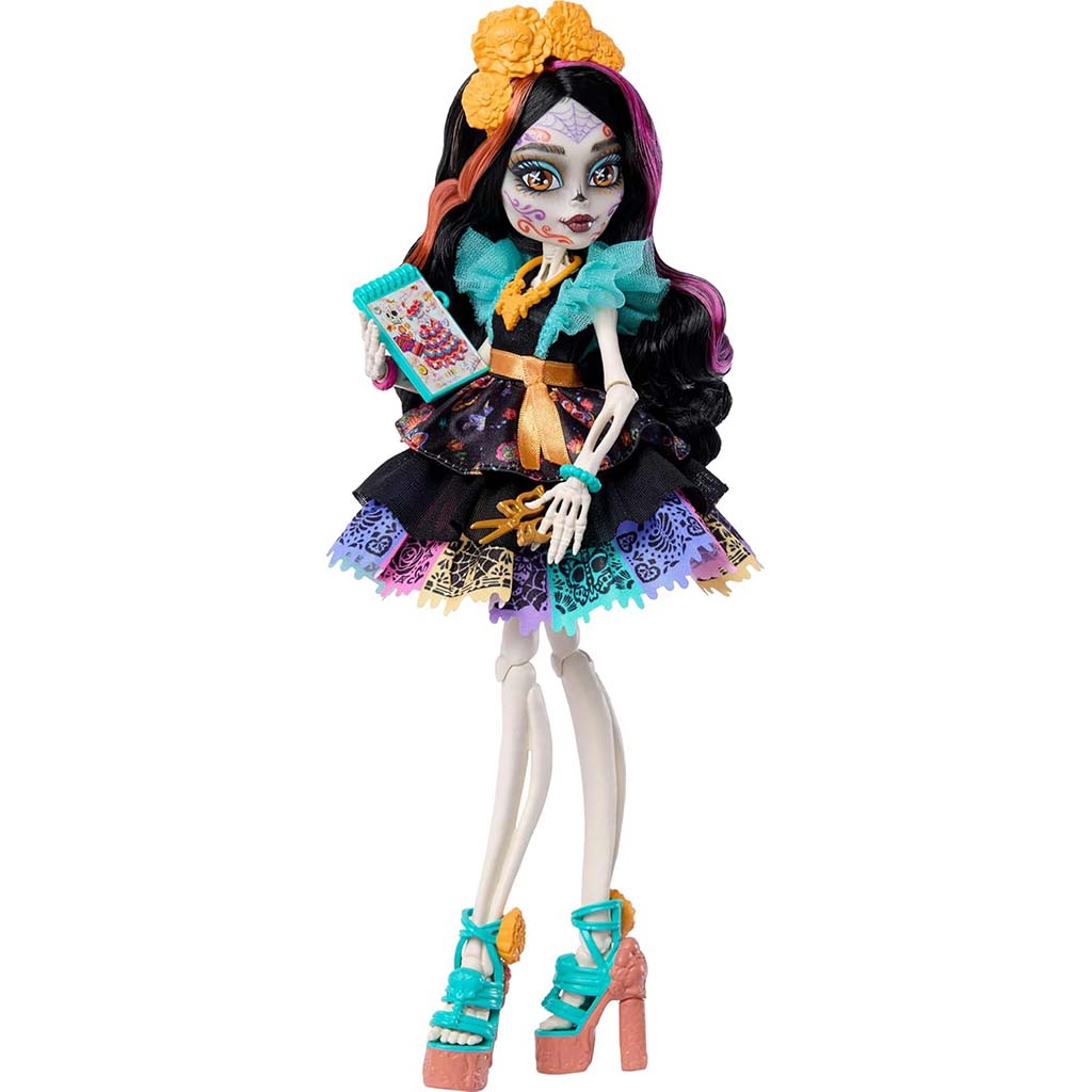 Monster High Skelita Calaveras Puppe mit Zubehör – Mattel kép 3