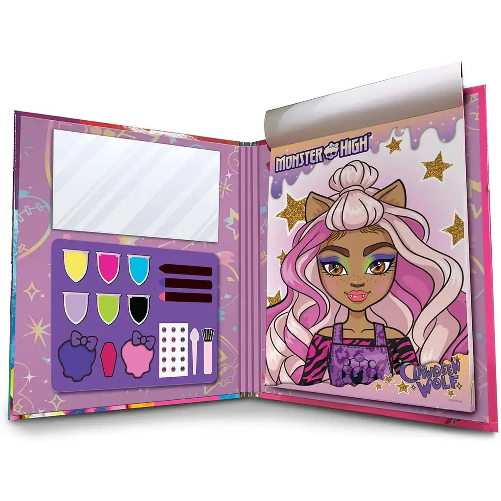 Monster High: Schmink- und Malbuch mit 44 Seiten - Lisciani kép 2