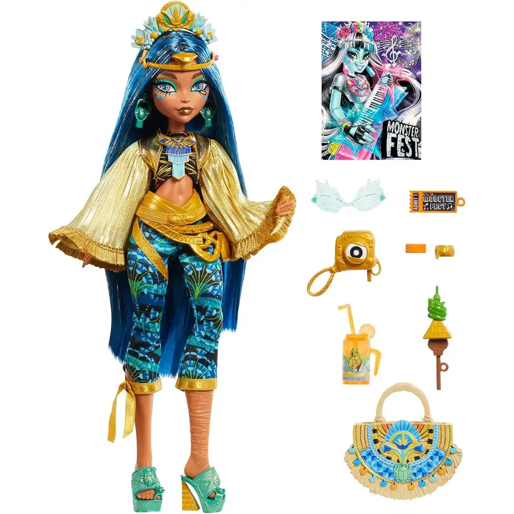 Monster High™: Monster Party Puppe - Cleo - Mattel kép 2