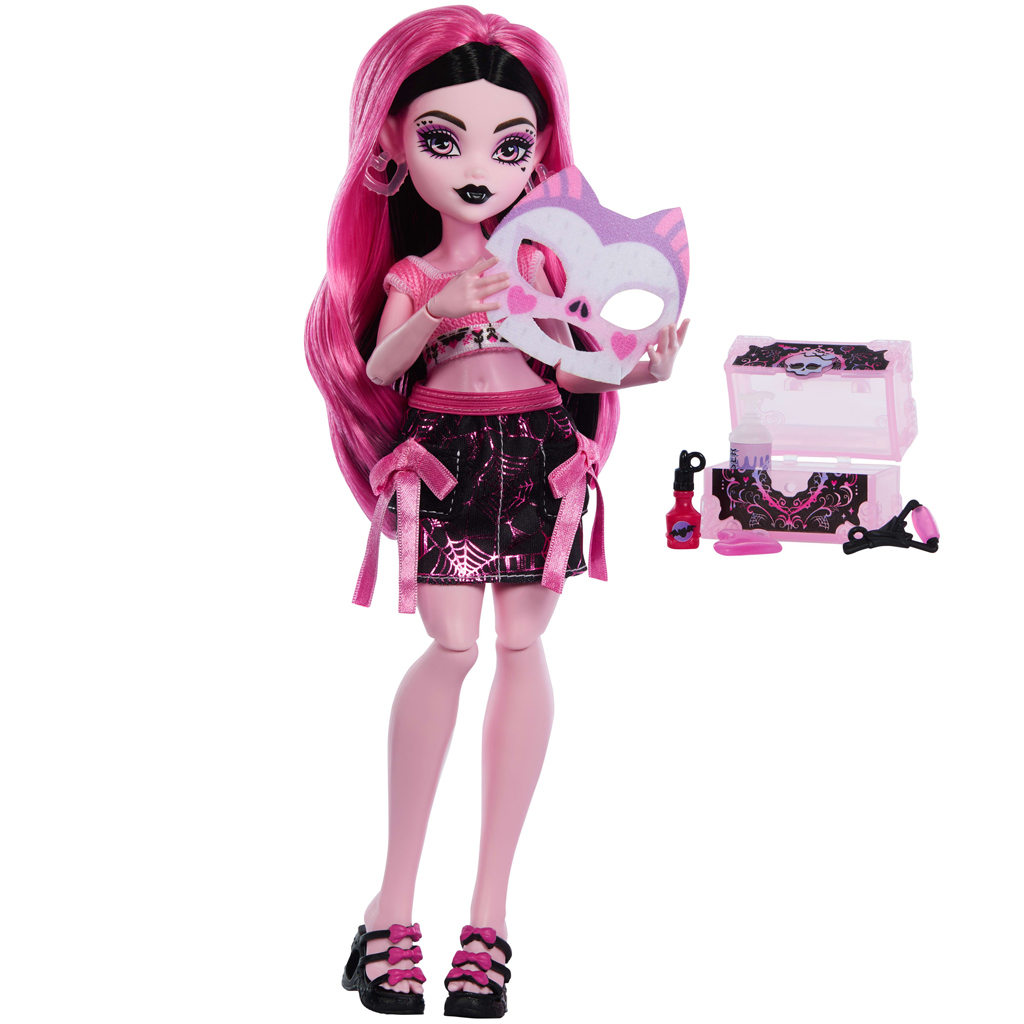 Monster High Gruselschönheitspflege Draculaura Puppe mit Zubehör - Mattel kép 2