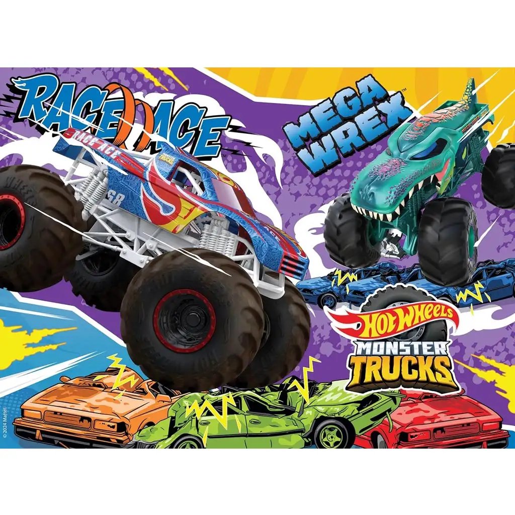 Hot Wheels Monster Trucks 48-teiliges Puzzle 35x25cm - Lisciani kép 2