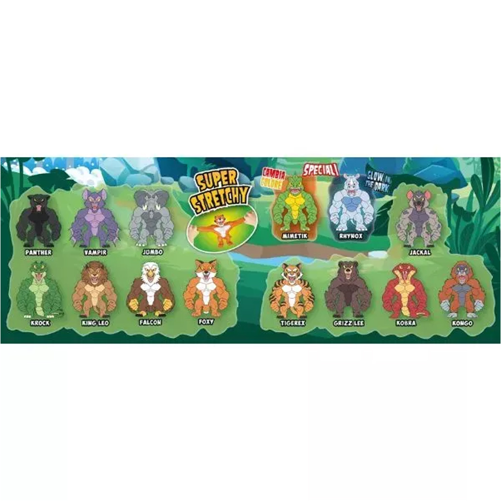 Monsterflex Wildtiere - dehnbare Figuren in verschiedenen Ausführungen, 1 Stück kép 6