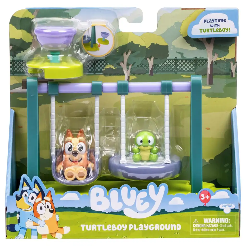 Bluey: Spielplatz-Spielset mit Bingo und Schildkrötenfigur