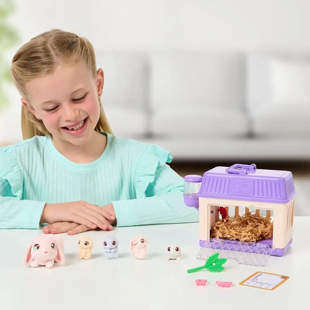 Little Live Pets: Hasenmama und ihre Babys Spielset kép 3
