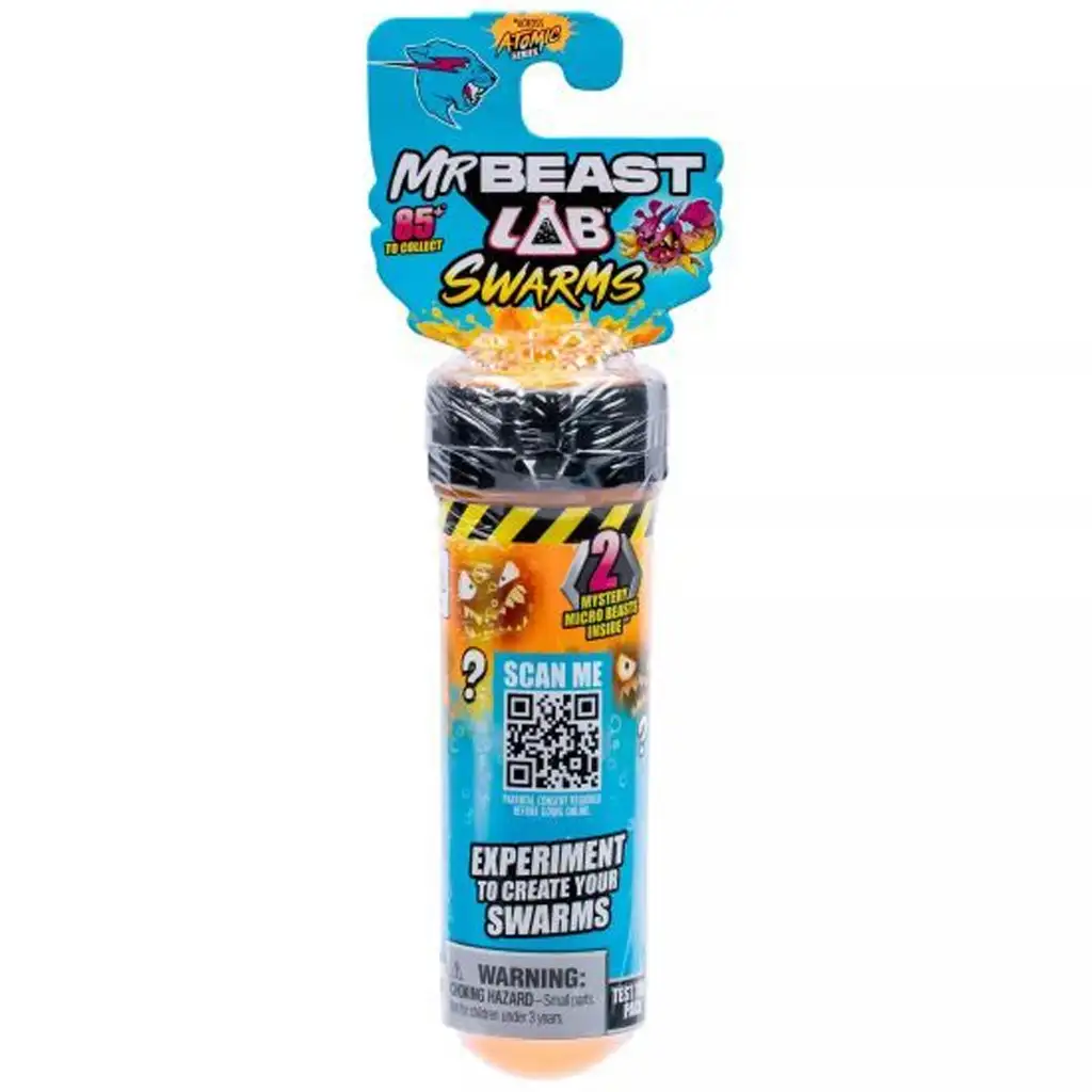 Mr. Beast: Lab Swarms Monsterlabor Reagenzglas mit 2 Überraschungsfiguren Serie 2