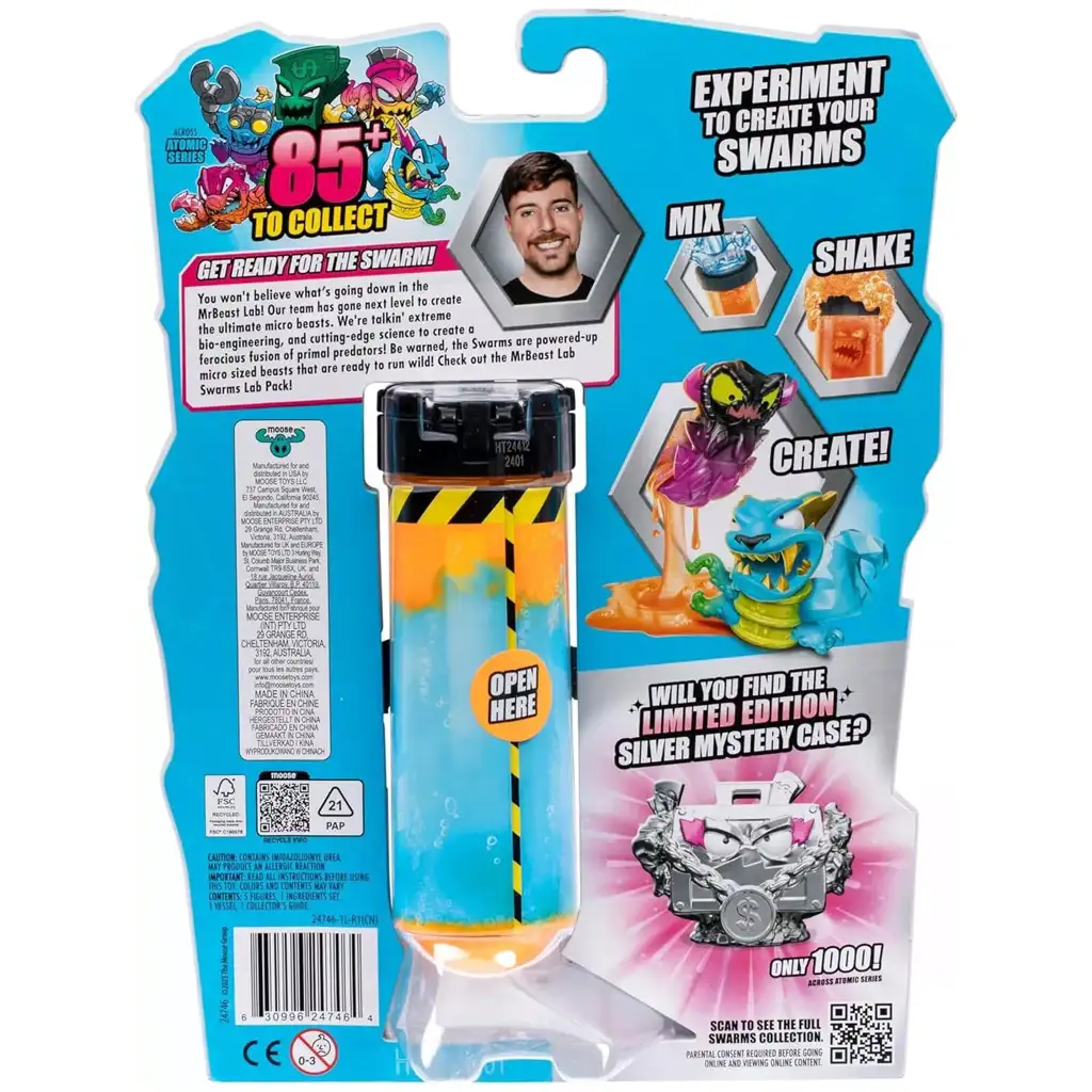 Mr. Beast: Lab Swarms Monsterlabor mit Reagenzglas 5er-Set Serie 2 kép 4