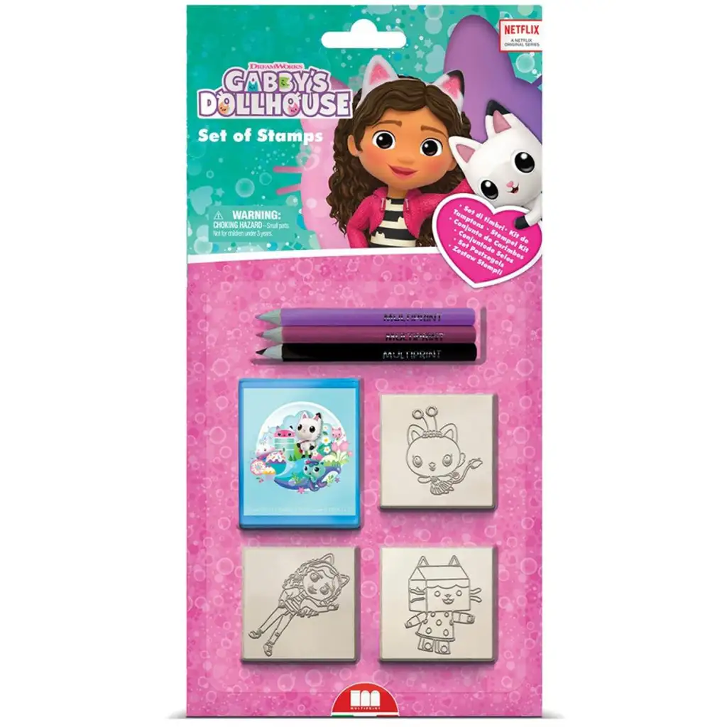 Gabi Puppenhaus Stempelset mit Buntstiften - Multiprint