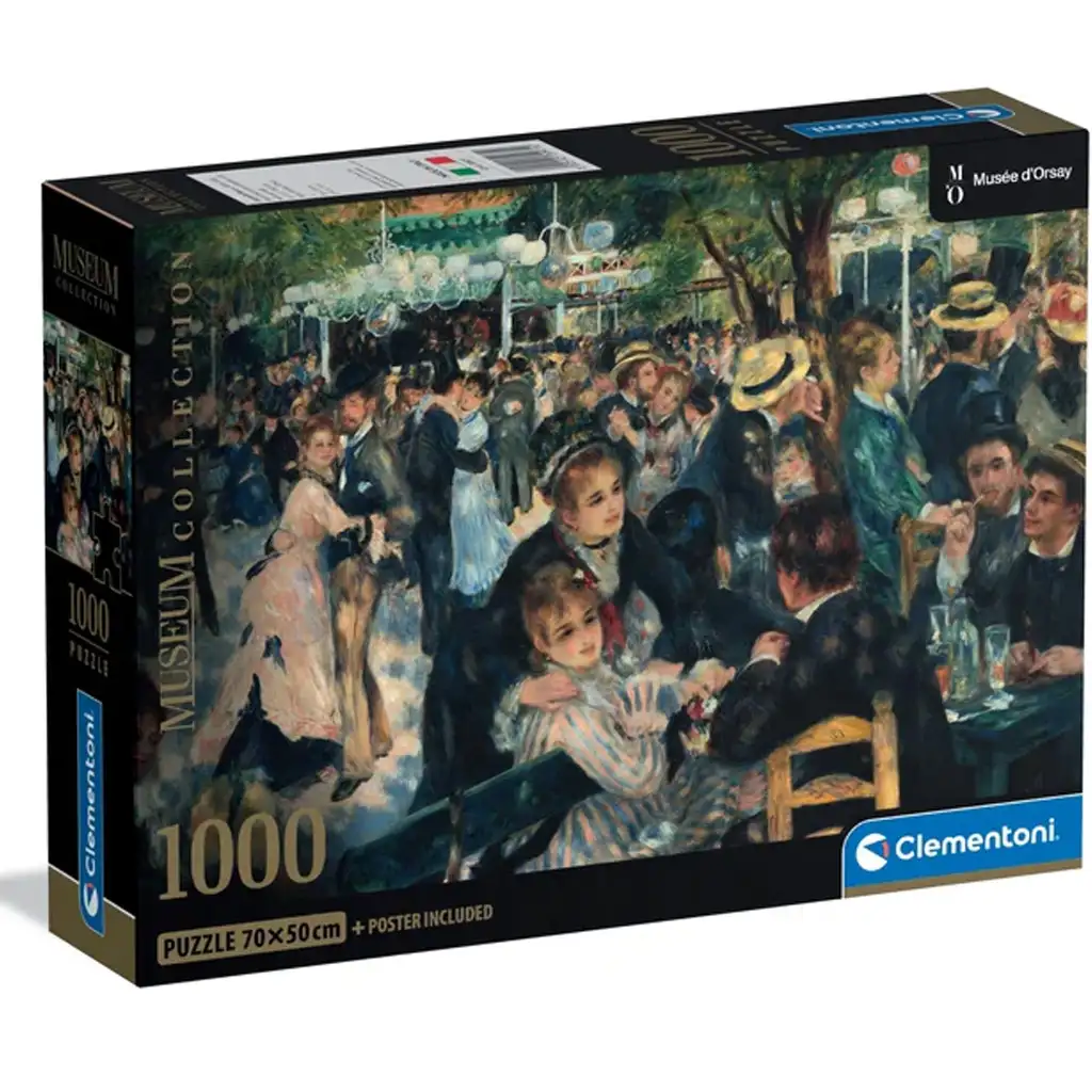 Museum Collection: Renoir - Ball im Moulin de la Galette 1000-teiliges Puzzle mit Poster - Clementoni kép 1