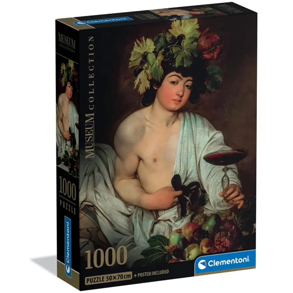 Museum Collection: Caravaggio - Bacchus 1000 Teile Puzzle mit Poster - Clementoni