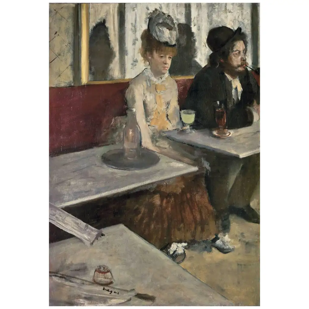 Museum Collection: Edgar Degas - In einem Café 1000-teiliges Puzzle mit Poster - Clementoni kép 2