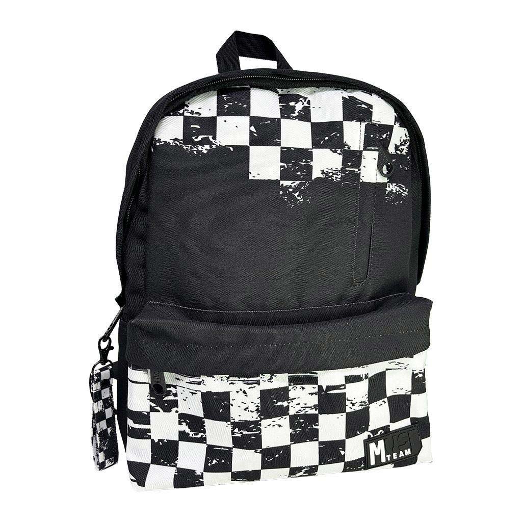 Luna: Must Team Chessboard lekerekített iskolatáska, hátizsák 32x17x42cm kép 1