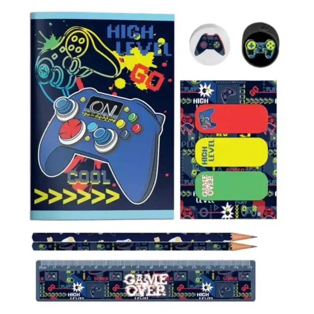 Luna: Must Jungen-Schreibwarenset, 10-teilig kép 2