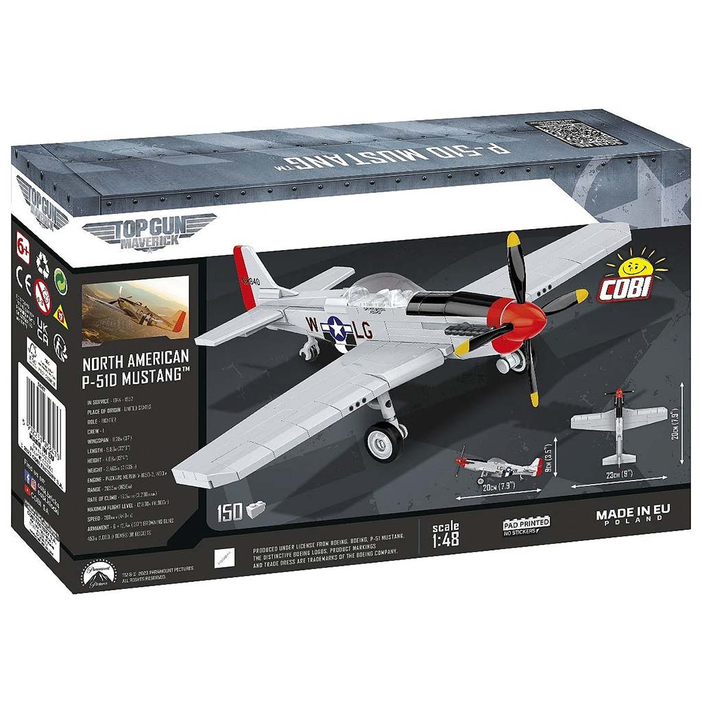 COBI: Mustang P-51D „TOP GUN: Maverick” Flugzeug-Bauset (5847) kép 4