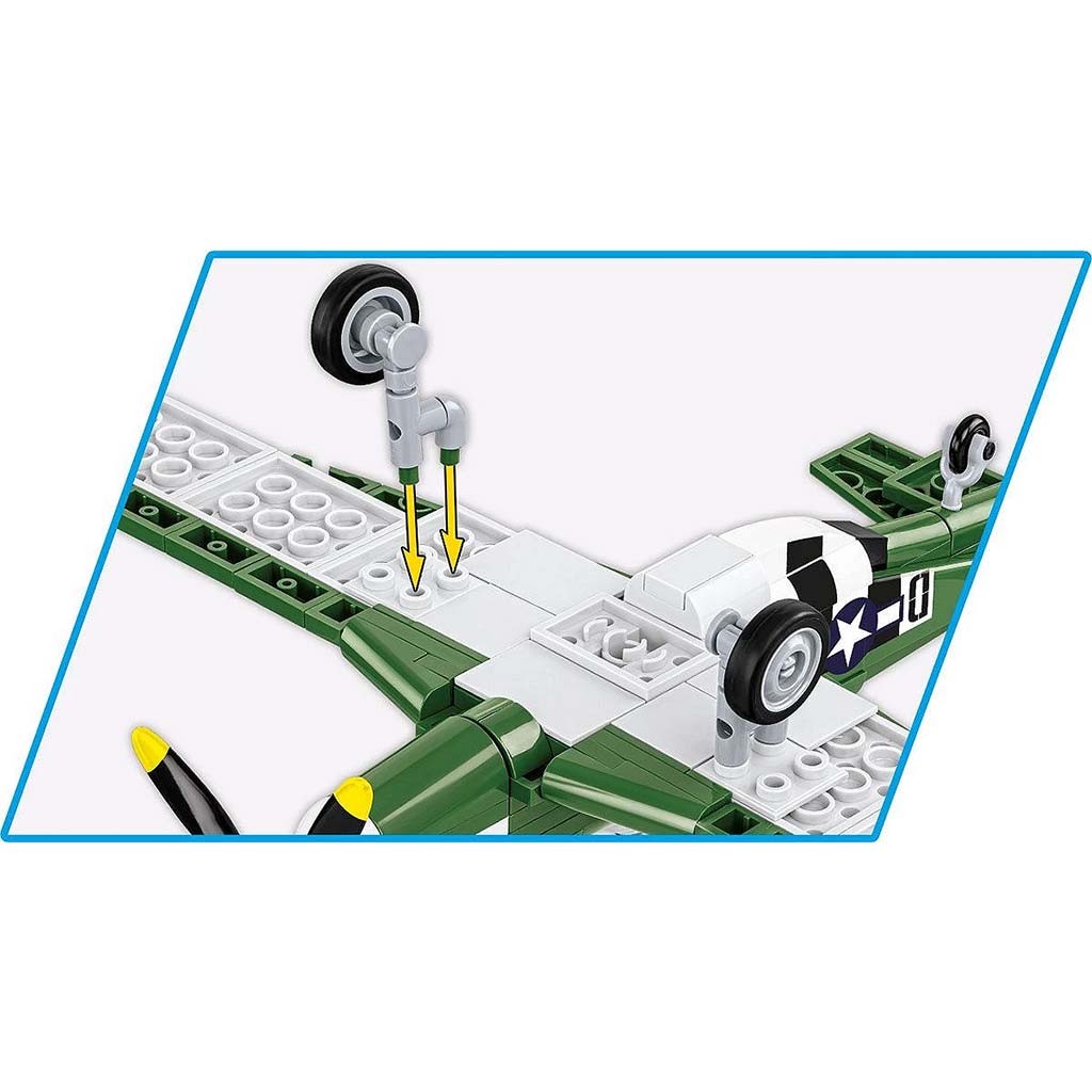 COBI: Mustang P-51D Jagdflugzeug Bausatz (5860) kép 5