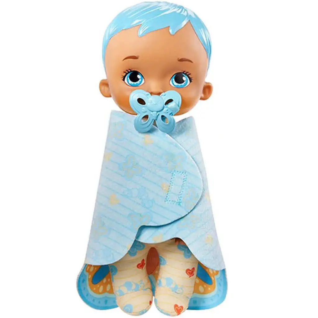 My Garden Baby: Süßes Baby kuscheliges blaues Schmetterlingsbaby 23cm - Mattel kép 3