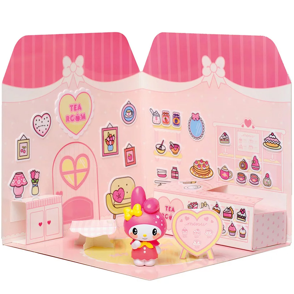 Hello Kitty: My Melody Teestube Figur mit beklebbaren Haus - Comansi kép 3