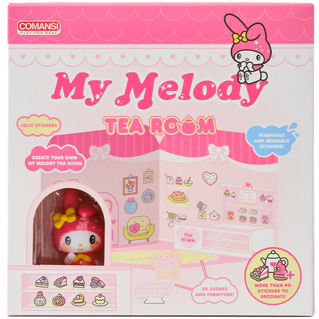 Hello Kitty: My Melody Teestube Figur mit beklebbaren Haus - Comansi kép 2