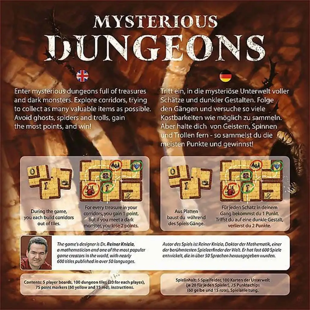 Misterious Dungeons Brettspiel - Trefl kép 3