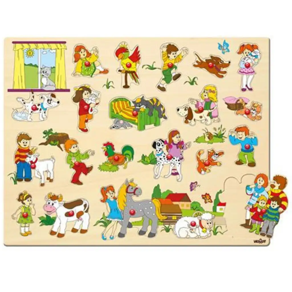 Großes Baum-Form-Puzzle mit Griff - Woodyland