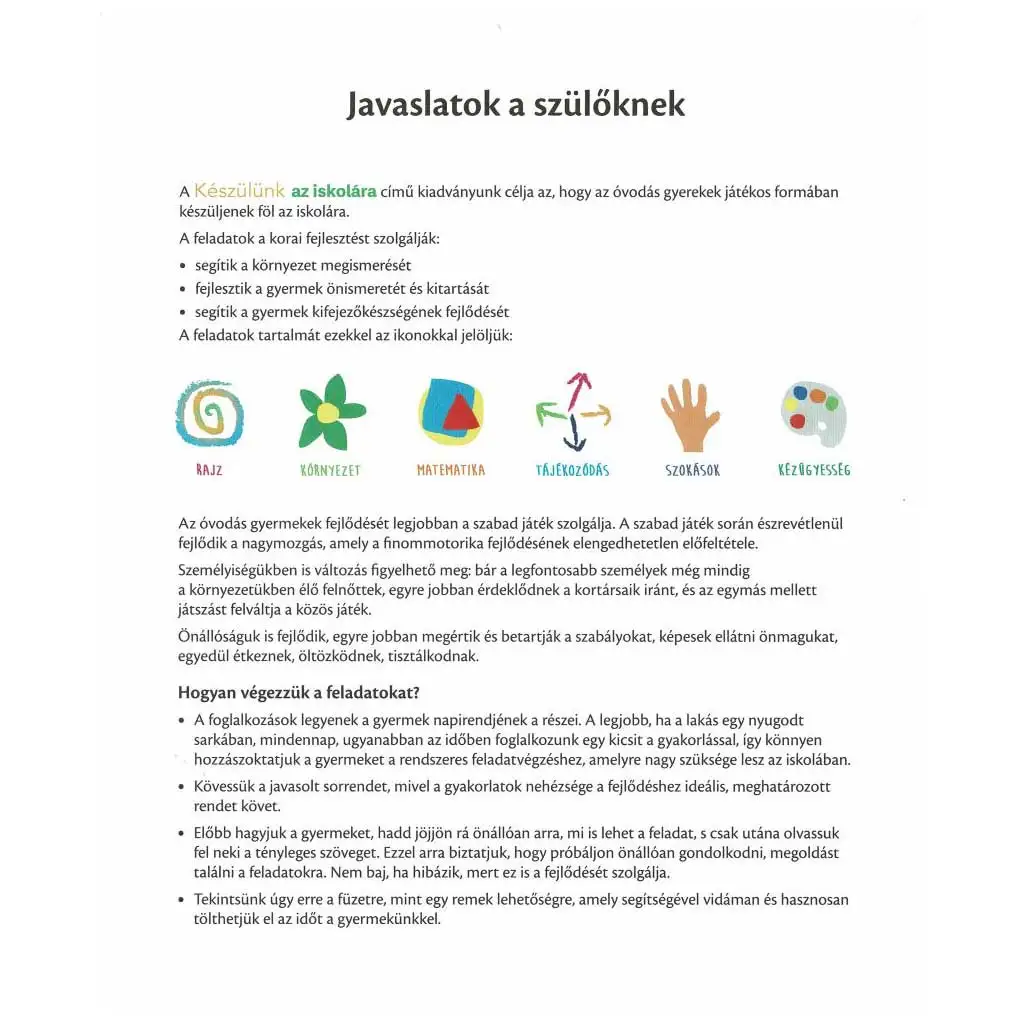 Sonnenblume: Wir bereiten uns auf die Schule vor - Für 3-4 Jährige kép 2