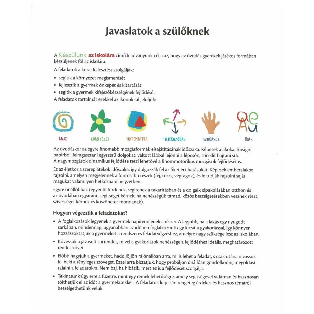 Sonnenblume: Wir bereiten uns auf die Schule vor - für 4-5 Jährige kép 2