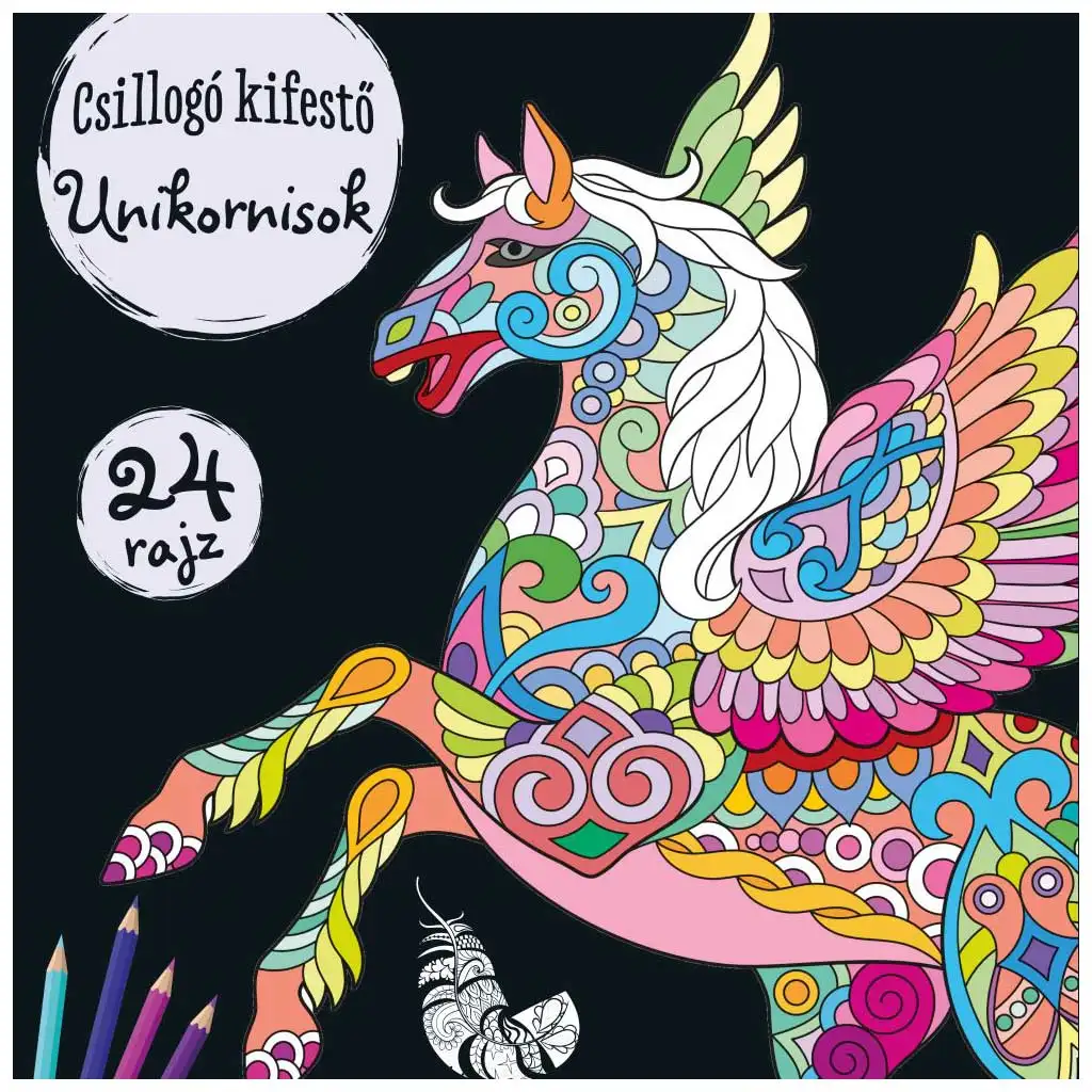 Glitzernde Malbücher - Einhörner