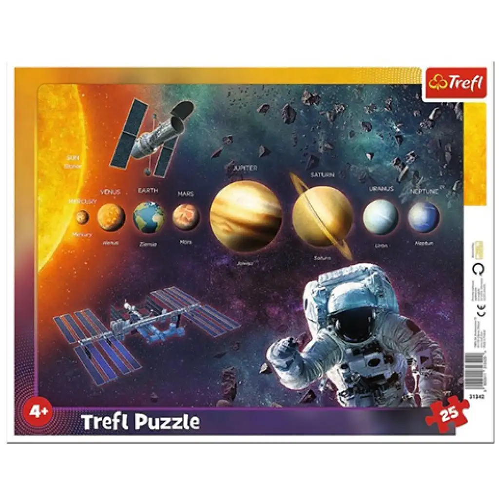 Sonnensystem 25-teiliges Rahmenpuzzle - Trefl