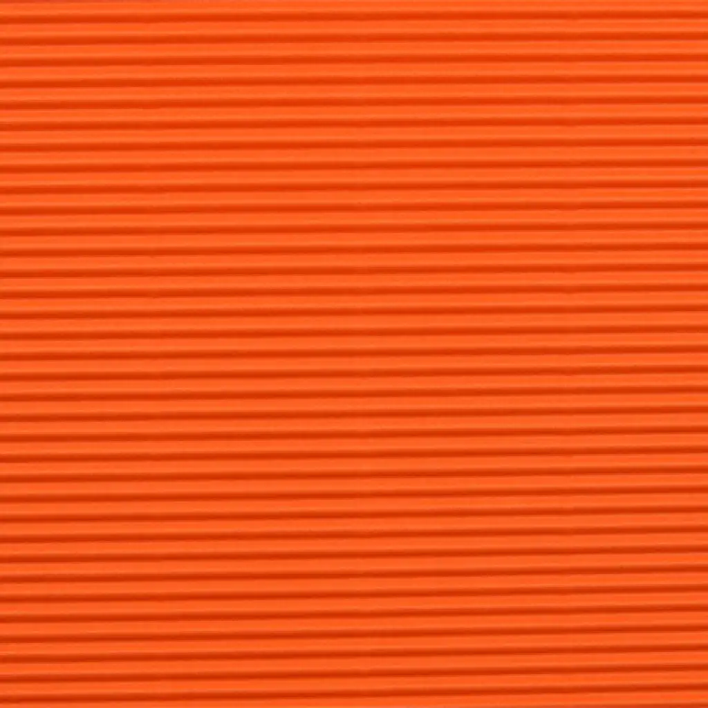 Orange 3D-Dekor-Wellpappe B2 50x70cm 1 Stk